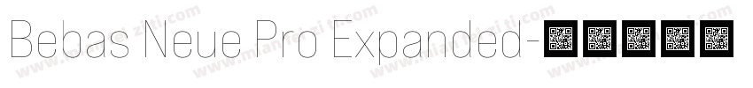 Bebas Neue Pro Expanded字体转换